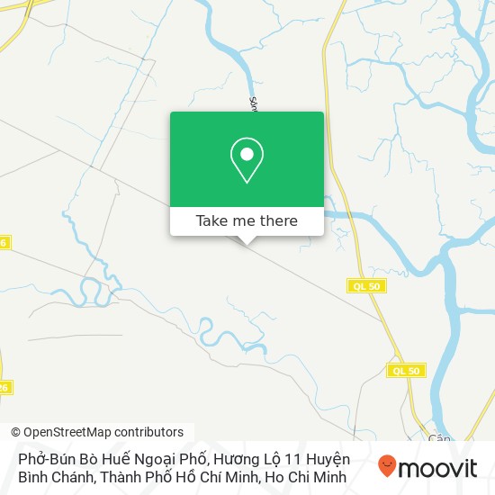 Phở-Bún Bò Huế Ngoại Phố, Hương Lộ 11 Huyện Bình Chánh, Thành Phố Hồ Chí Minh map