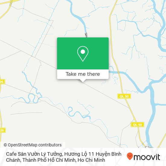 Cafe Sân Vườn Lý Tưởng, Hương Lộ 11 Huyện Bình Chánh, Thành Phố Hồ Chí Minh map