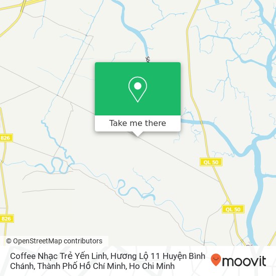Coffee Nhạc Trẻ Yến Linh, Hương Lộ 11 Huyện Bình Chánh, Thành Phố Hồ Chí Minh map
