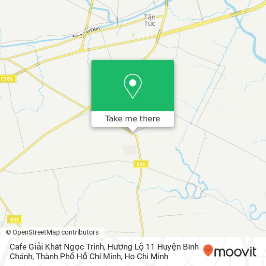 Cafe Giải Khát Ngọc Trinh, Hương Lộ 11 Huyện Bình Chánh, Thành Phố Hồ Chí Minh map