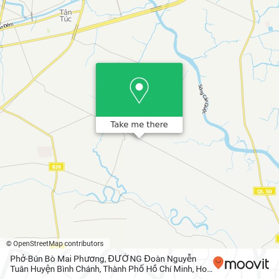 Phở-Bún Bò Mai Phương, ĐƯỜNG Đoàn Nguyễn Tuân Huyện Bình Chánh, Thành Phố Hồ Chí Minh map
