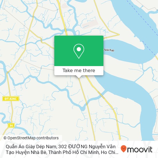 Quần Áo Giày Dép Nam, 302 ĐƯỜNG Nguyễn Văn Tạo Huyện Nhà Bè, Thành Phố Hồ Chí Minh map