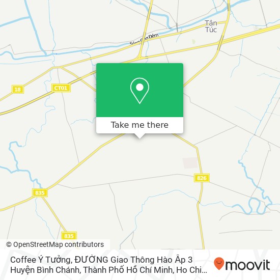 Coffee Ý Tưởng, ĐƯỜNG Giao Thông Hào Ấp 3 Huyện Bình Chánh, Thành Phố Hồ Chí Minh map