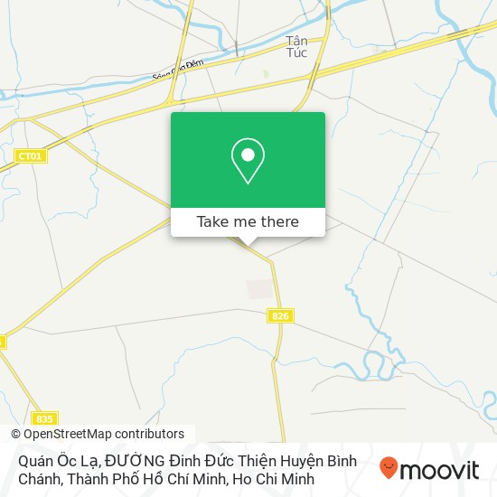 Quán Ốc Lạ, ĐƯỜNG Đinh Đức Thiện Huyện Bình Chánh, Thành Phố Hồ Chí Minh map