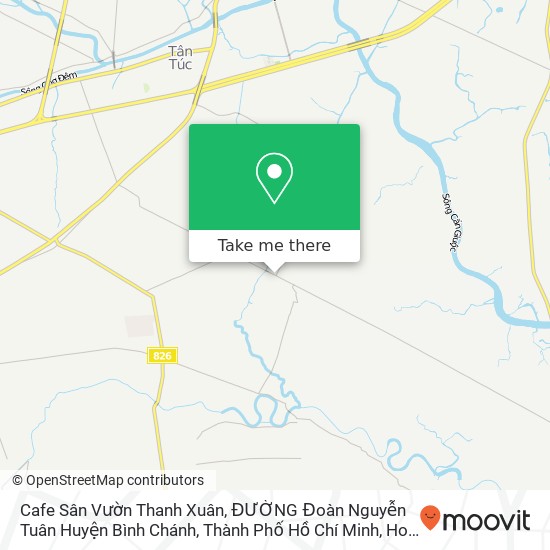 Cafe Sân Vườn Thanh Xuân, ĐƯỜNG Đoàn Nguyễn Tuân Huyện Bình Chánh, Thành Phố Hồ Chí Minh map