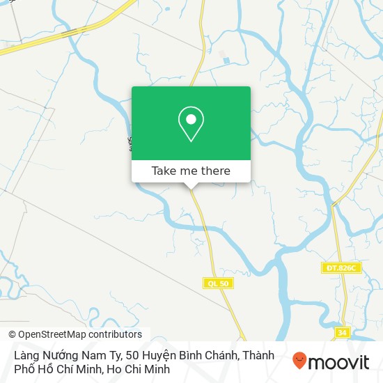 Làng Nướng Nam Ty, 50 Huyện Bình Chánh, Thành Phố Hồ Chí Minh map