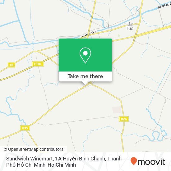 Sandwich Winemart, 1A Huyện Bình Chánh, Thành Phố Hồ Chí Minh map