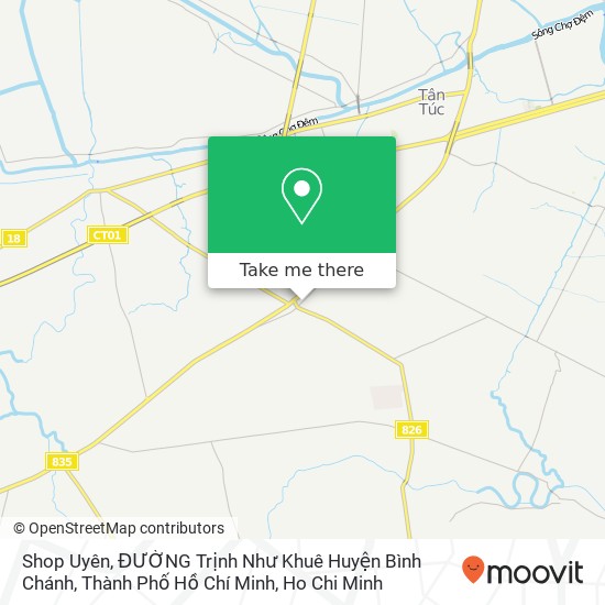 Shop Uyên, ĐƯỜNG Trịnh Như Khuê Huyện Bình Chánh, Thành Phố Hồ Chí Minh map