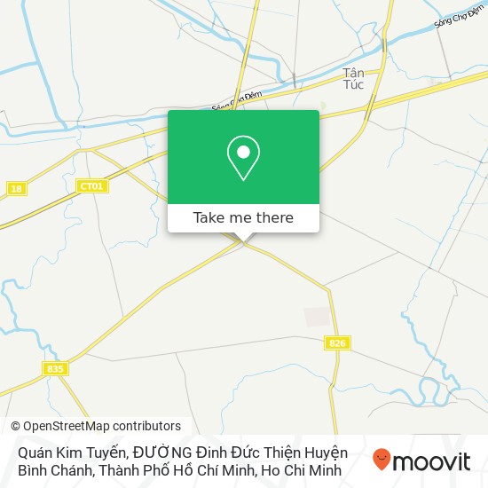 Quán Kim Tuyến, ĐƯỜNG Đinh Đức Thiện Huyện Bình Chánh, Thành Phố Hồ Chí Minh map