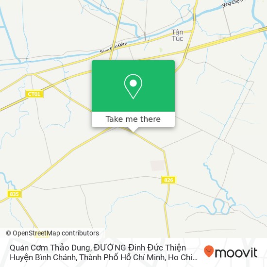Quán Cơm Thảo Dung, ĐƯỜNG Đinh Đức Thiện Huyện Bình Chánh, Thành Phố Hồ Chí Minh map