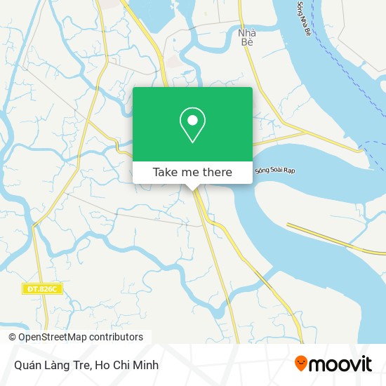 Quán Làng Tre map