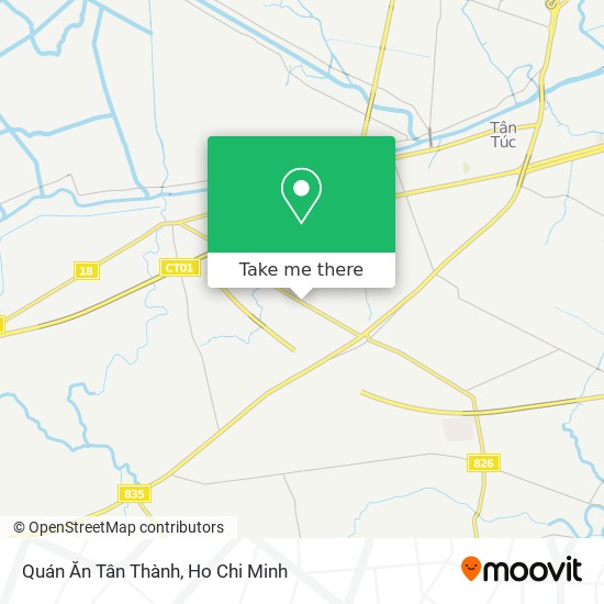 Quán Ăn Tân Thành map