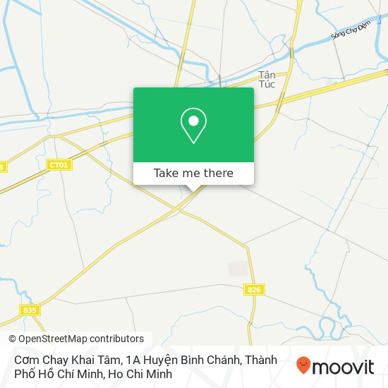 Cơm Chay Khai Tâm, 1A Huyện Bình Chánh, Thành Phố Hồ Chí Minh map