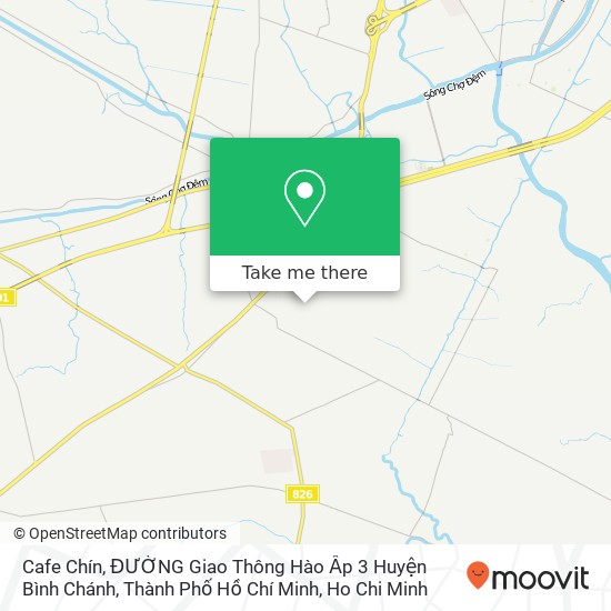 Cafe Chín, ĐƯỜNG Giao Thông Hào Ấp 3 Huyện Bình Chánh, Thành Phố Hồ Chí Minh map