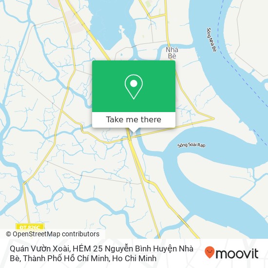 Quán Vườn Xoài, HẺM 25 Nguyễn Bình Huyện Nhà Bè, Thành Phố Hồ Chí Minh map