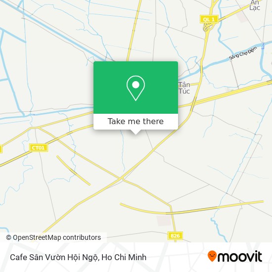 Cafe Sân Vườn Hội Ngộ map