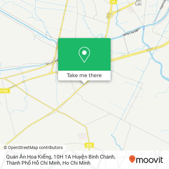 Quán Ăn Hoa Kiểng, 10H 1A Huyện Bình Chánh, Thành Phố Hồ Chí Minh map