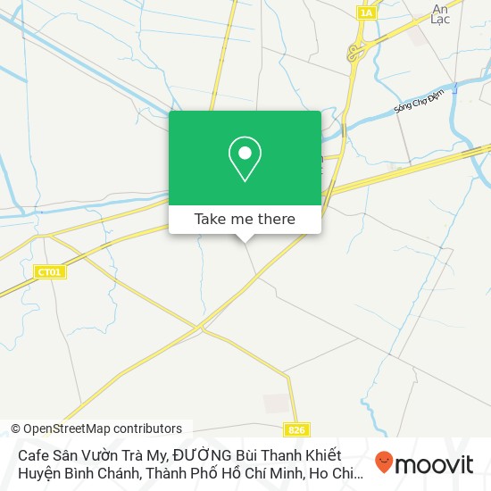 Cafe Sân Vườn Trà My, ĐƯỜNG Bùi Thanh Khiết Huyện Bình Chánh, Thành Phố Hồ Chí Minh map