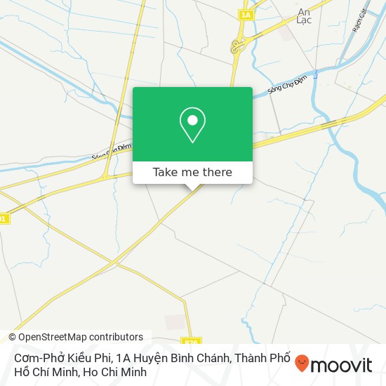 Cơm-Phở Kiều Phi, 1A Huyện Bình Chánh, Thành Phố Hồ Chí Minh map