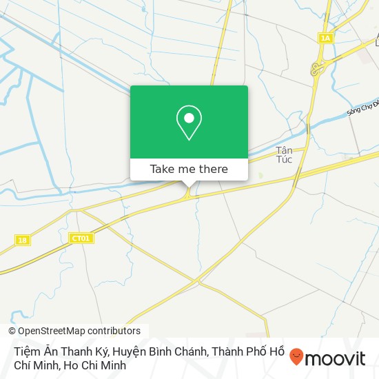Tiệm Ăn Thanh Ký, Huyện Bình Chánh, Thành Phố Hồ Chí Minh map