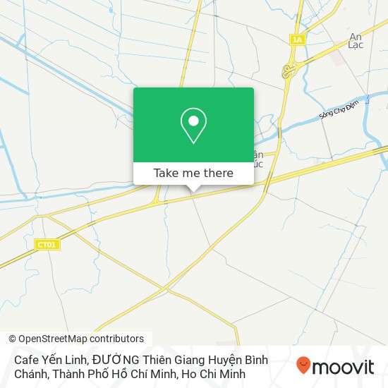 Cafe Yến Linh, ĐƯỜNG Thiên Giang Huyện Bình Chánh, Thành Phố Hồ Chí Minh map