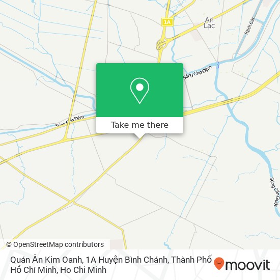 Quán Ăn Kim Oanh, 1A Huyện Bình Chánh, Thành Phố Hồ Chí Minh map