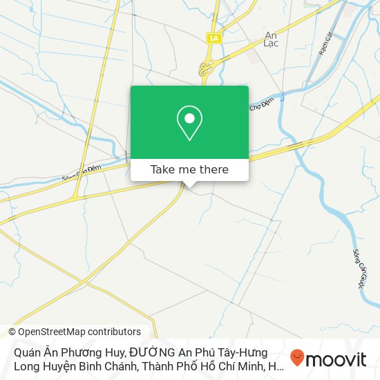 Quán Ăn Phương Huy, ĐƯỜNG An Phú Tây-Hưng Long Huyện Bình Chánh, Thành Phố Hồ Chí Minh map