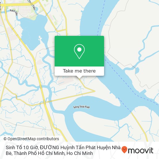 Sinh Tố 10 Giờ, ĐƯỜNG Huỳnh Tấn Phát Huyện Nhà Bè, Thành Phố Hồ Chí Minh map