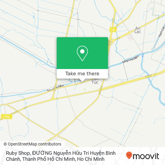 Ruby Shop, ĐƯỜNG Nguyễn Hữu Trí Huyện Bình Chánh, Thành Phố Hồ Chí Minh map