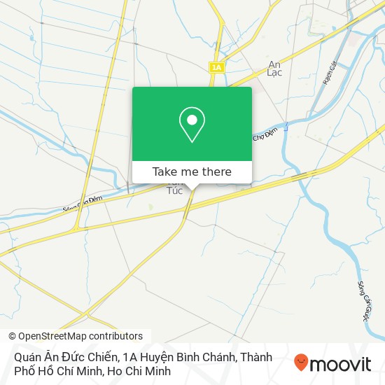 Quán Ăn Đức Chiến, 1A Huyện Bình Chánh, Thành Phố Hồ Chí Minh map