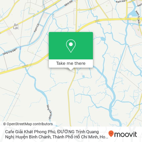 Cafe Giải Khát Phong Phú, ĐƯỜNG Trịnh Quang Nghị Huyện Bình Chánh, Thành Phố Hồ Chí Minh map