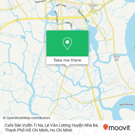 Cafe Sân Vườn Ti Na, Lê Văn Lương Huyện Nhà Bè, Thành Phố Hồ Chí Minh map