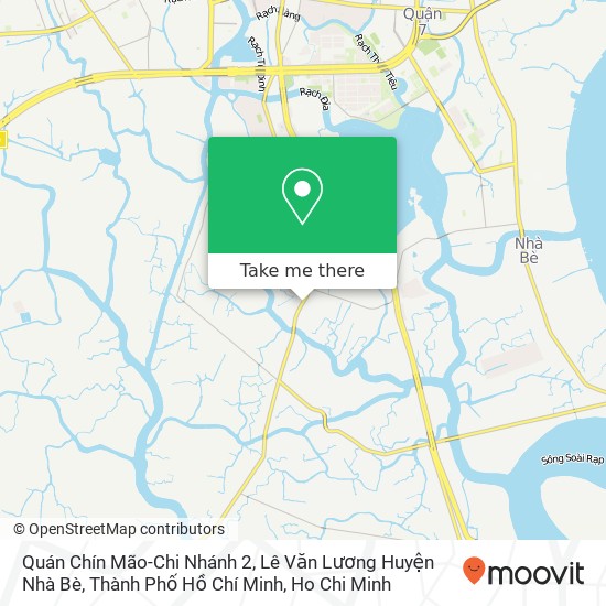 Quán Chín Mão-Chi Nhánh 2, Lê Văn Lương Huyện Nhà Bè, Thành Phố Hồ Chí Minh map