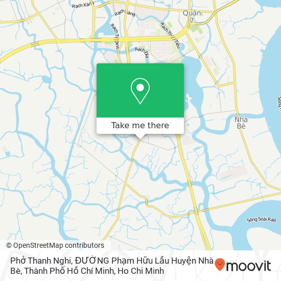 Phở Thanh Nghi, ĐƯỜNG Phạm Hữu Lầu Huyện Nhà Bè, Thành Phố Hồ Chí Minh map