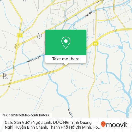Cafe Sân Vườn Ngọc Linh, ĐƯỜNG Trịnh Quang Nghị Huyện Bình Chánh, Thành Phố Hồ Chí Minh map