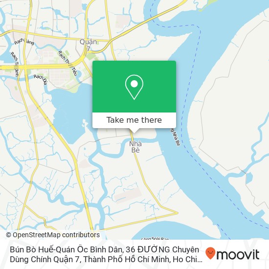Bún Bò Huế-Quán Ốc Bình Dân, 36 ĐƯỜNG Chuyên Dùng Chính Quận 7, Thành Phố Hồ Chí Minh map