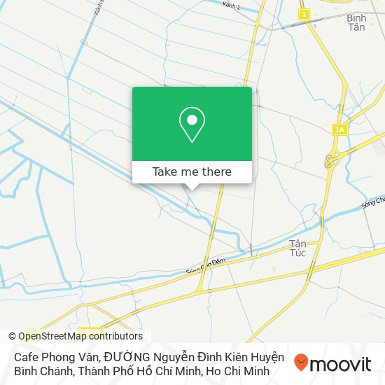 Cafe Phong Vân, ĐƯỜNG Nguyễn Đình Kiên Huyện Bình Chánh, Thành Phố Hồ Chí Minh map