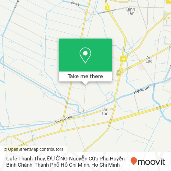 Cafe Thanh Thúy, ĐƯỜNG Nguyễn Cửu Phú Huyện Bình Chánh, Thành Phố Hồ Chí Minh map
