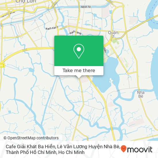 Cafe Giải Khát Ba Hiền, Lê Văn Lương Huyện Nhà Bè, Thành Phố Hồ Chí Minh map