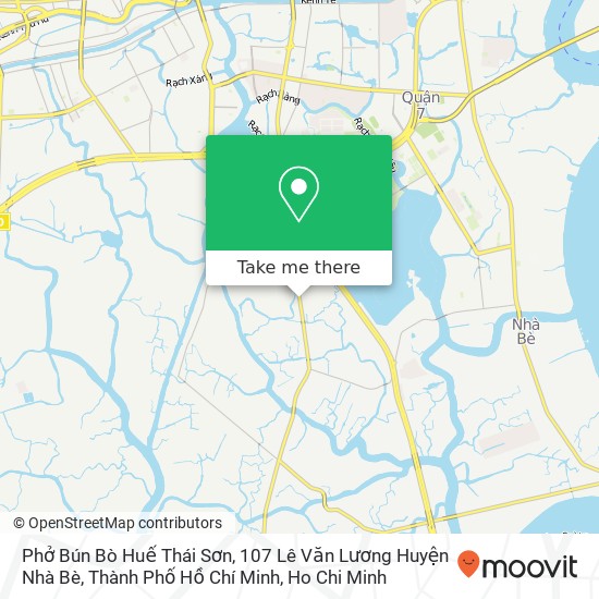 Phở Bún Bò Huế Thái Sơn, 107 Lê Văn Lương Huyện Nhà Bè, Thành Phố Hồ Chí Minh map
