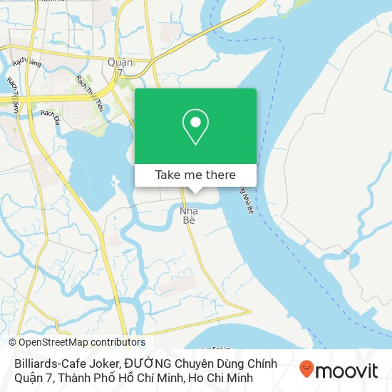 Billiards-Cafe Joker, ĐƯỜNG Chuyên Dùng Chính Quận 7, Thành Phố Hồ Chí Minh map