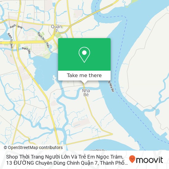 Shop Thời Trang Người Lớn Và Trẻ Em Ngọc Trâm, 13 ĐƯỜNG Chuyên Dùng Chính Quận 7, Thành Phố Hồ Chí Minh map