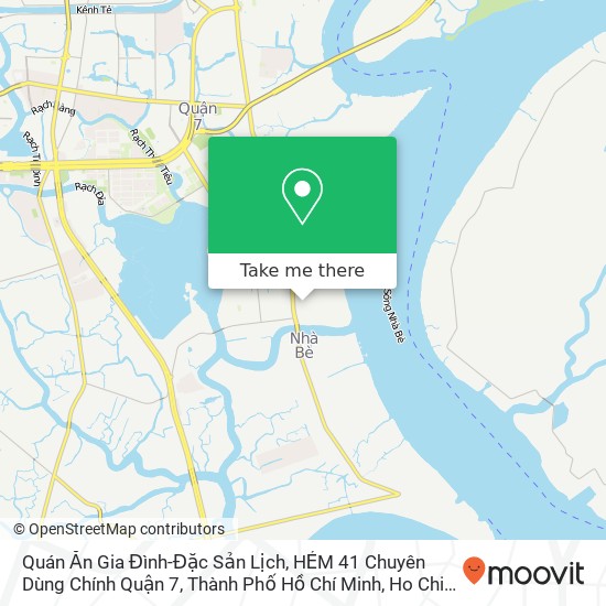 Quán Ăn Gia Đình-Đặc Sản Lịch, HẺM 41 Chuyên Dùng Chính Quận 7, Thành Phố Hồ Chí Minh map