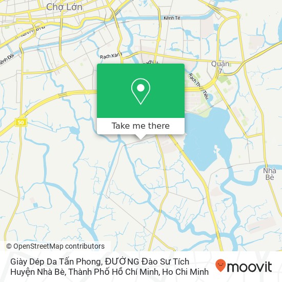 Giày Dép Da Tấn Phong, ĐƯỜNG Đào Sư Tích Huyện Nhà Bè, Thành Phố Hồ Chí Minh map