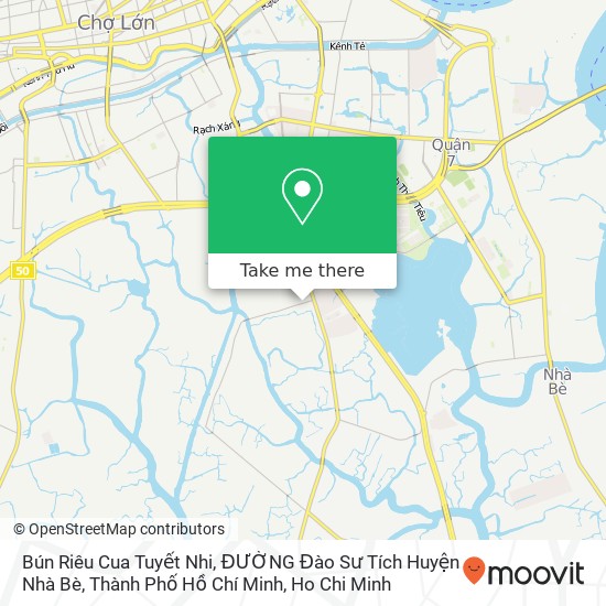 Bún Riêu Cua Tuyết Nhi, ĐƯỜNG Đào Sư Tích Huyện Nhà Bè, Thành Phố Hồ Chí Minh map