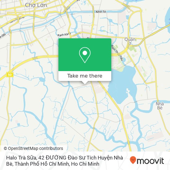 Halo Trà Sữa, 42 ĐƯỜNG Đào Sư Tích Huyện Nhà Bè, Thành Phố Hồ Chí Minh map