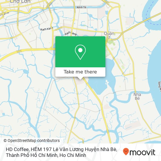HD Coffee, HẺM 197 Lê Văn Lương Huyện Nhà Bè, Thành Phố Hồ Chí Minh map