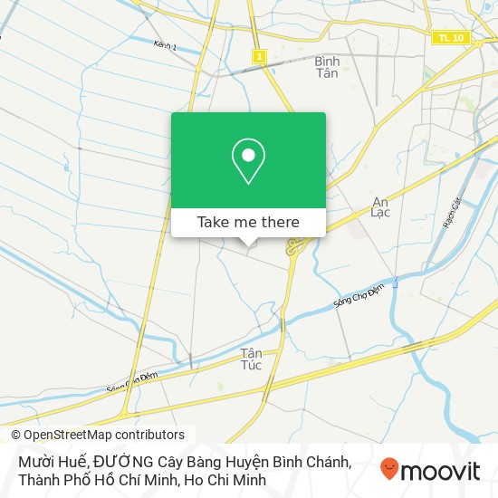 Mười Huế, ĐƯỜNG Cây Bàng Huyện Bình Chánh, Thành Phố Hồ Chí Minh map