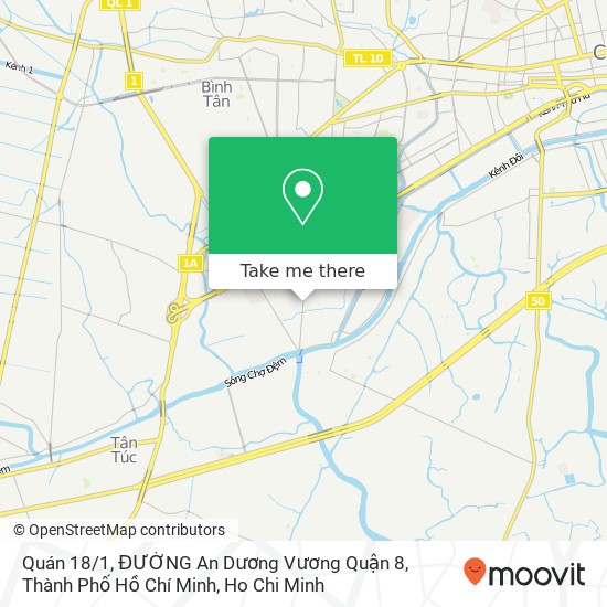 Quán 18 / 1, ĐƯỜNG An Dương Vương Quận 8, Thành Phố Hồ Chí Minh map