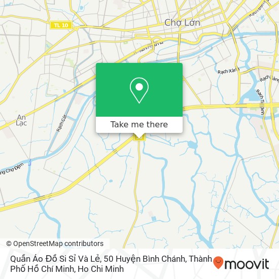 Quần Áo Đồ Si Sỉ Và Lẻ, 50 Huyện Bình Chánh, Thành Phố Hồ Chí Minh map